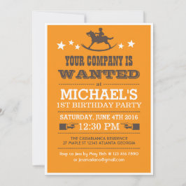 Se busca invitación de cumpleaños de vacuno occide