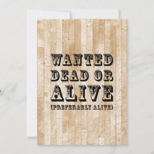 Se busca muerto o vivo