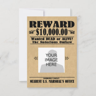 Se busca vivo o muerto personalizado