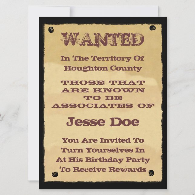 Se buscan invitaciones Posters a Fiesta con temas  (Anverso)