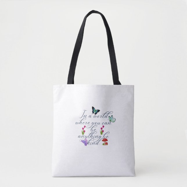 Sé cualquier cosa Sé amable Bolsa de mano con cita (Anverso)