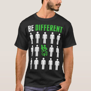 Sé diferente camiseta del músico Violon Cello Pl