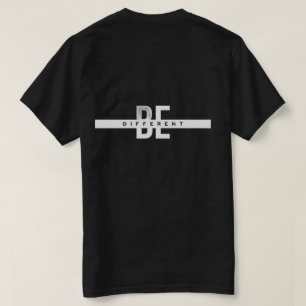 Sé Diferente   Camiseta Típografica Motivacional
