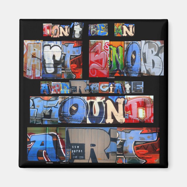 Se encontró el imán del graffiti de arte (Frente)