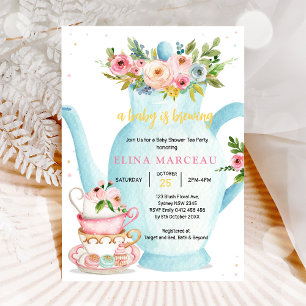 Se está preparando un bebé Fiesta de té Invitación