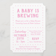 Se está preparando un bebé, una invitación a la du