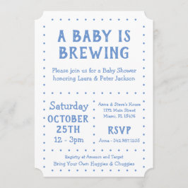 Se está preparando un bebé, una invitación a la du