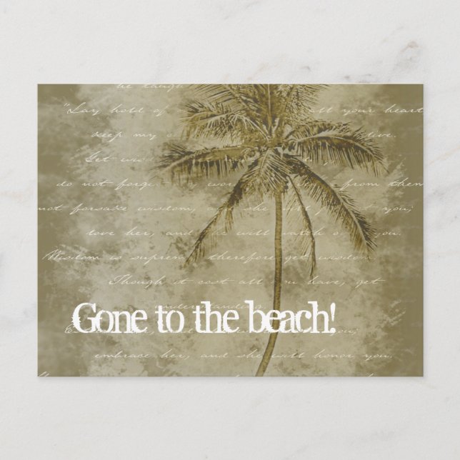 ¡Se fue a la playa! Cambio de las postales de la d (Anverso)