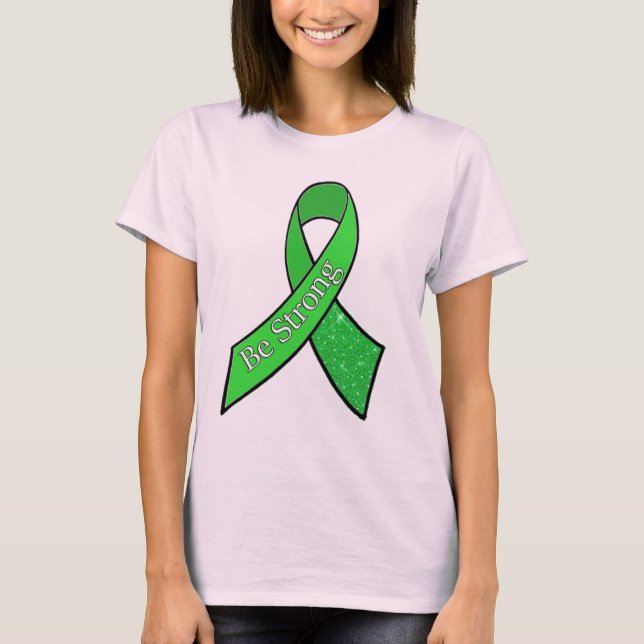 "Sé Fuerte" Camiseta de Concienciación sobre la En (Anverso)