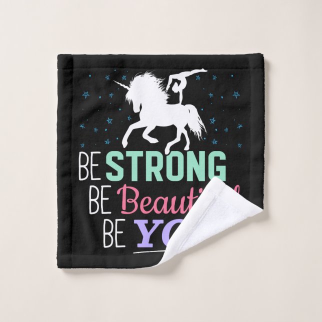 Sé fuerte y hermosa tú - Gimnasia Unicornio (Toallita)
