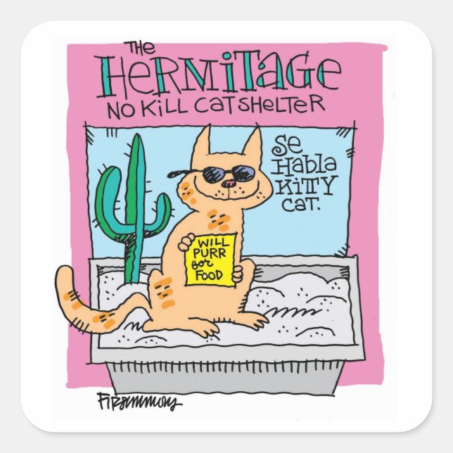 Se habla de gatos gatos gatitos - Pegatinas (Anverso)
