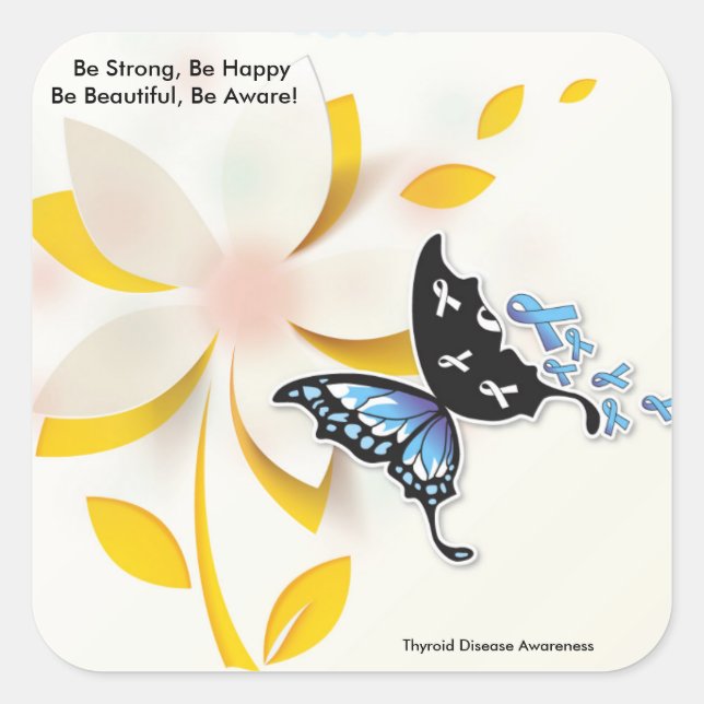 Sé hermoso...... Pegatina (Anverso)