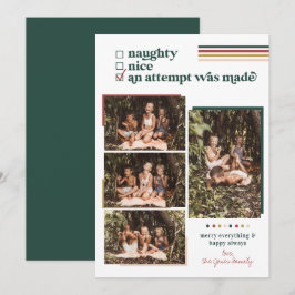 Se hizo un intento | Tarjeta de Navidad moderna