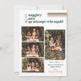 Se Intentó | Tarjeta fotográfica navideña moderna