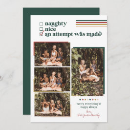 Se Intentó | Tarjeta fotográfica navideña moderna