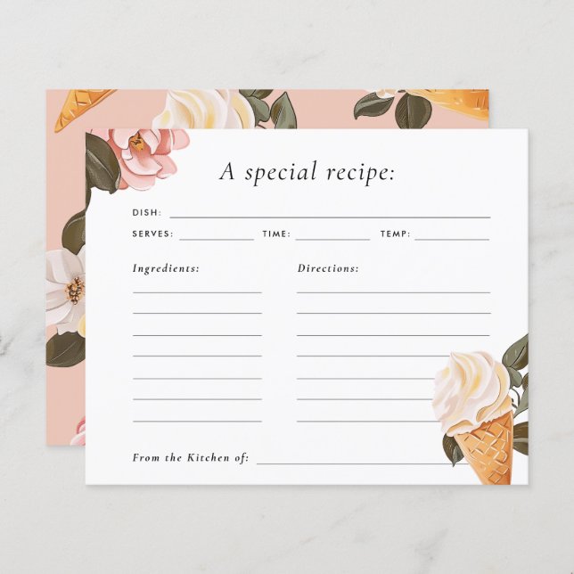 Se le ha escogido la tarjeta de recetas de ducha d (Anverso / Reverso)