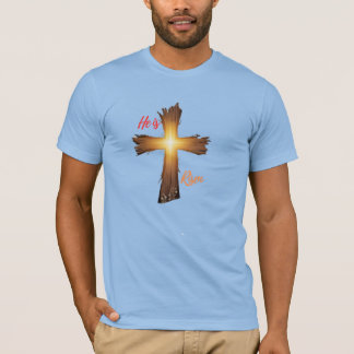 Se levanta - Camiseta básica de hombres de Pascua
