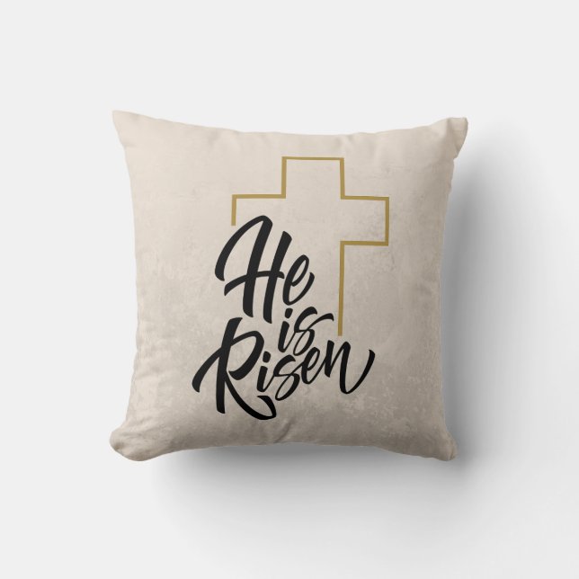 Se Levanta El Cojín decorativo De Pascua (Anverso)