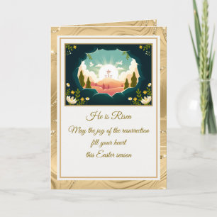 Se levanta" Feliz Pascua - Personalizable religios