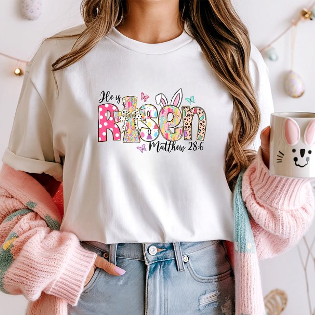 Se levanta la camiseta de Pascua; fe cristiana (Subido por el creador)