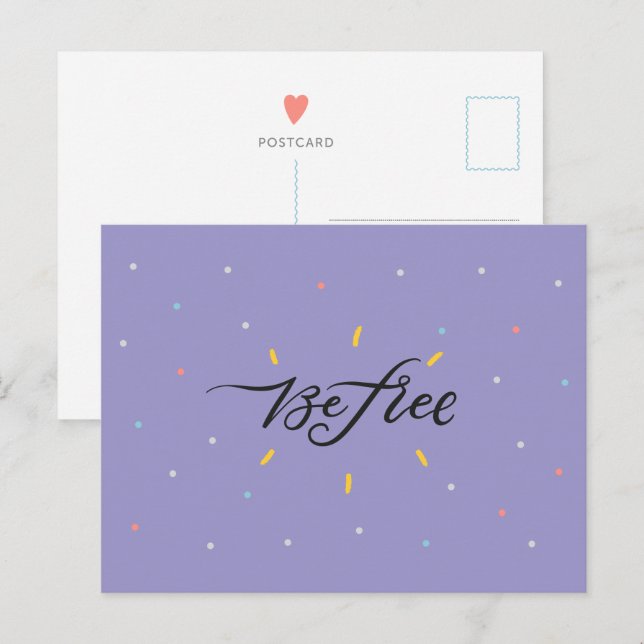 Sé Libre - Tarjeta Postal Motivacional (Anverso / Reverso)