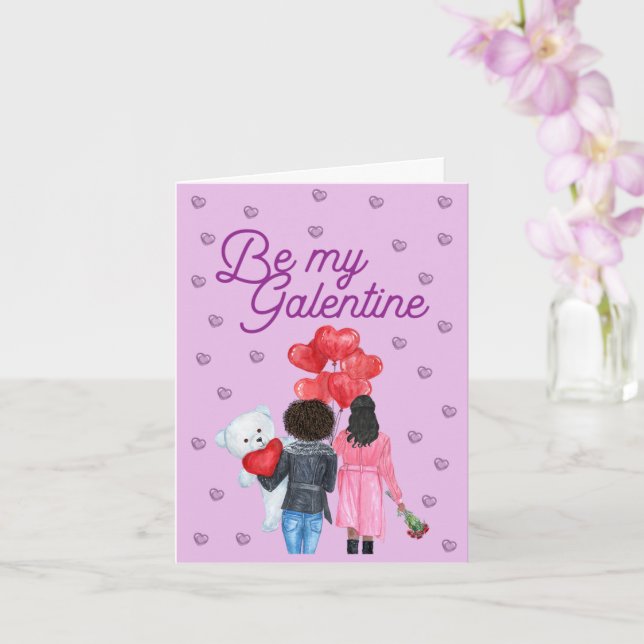 Sé mi Galentine - Tarjeta del Día de Galentine (Orquídea)