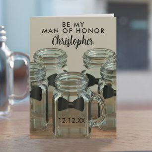 Sé Mi Hombre de Honor Tarjeta de Propuesta de Soli