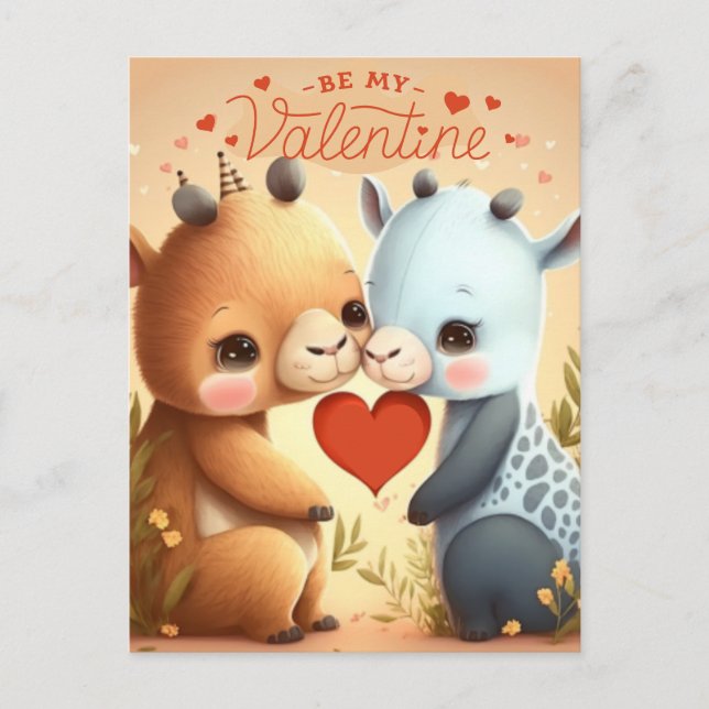 Sé mi invitación magnética de San Valentín (Anverso)