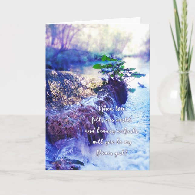 sé mi niña de las flores invitación waterhaze (Anverso)