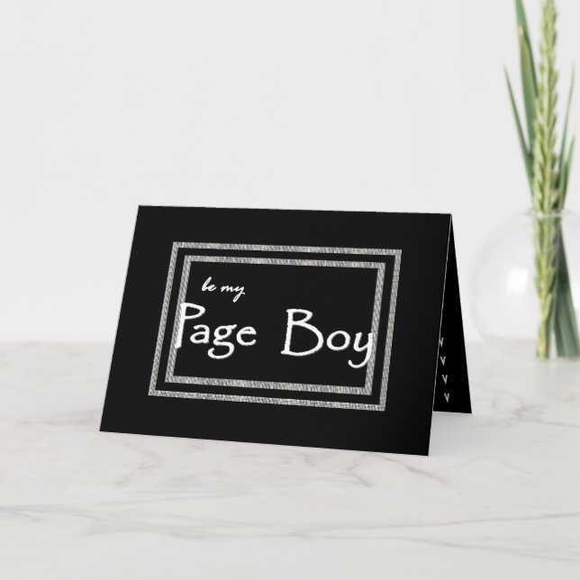 Sé mi paje - Invitación de boda - (Anverso)