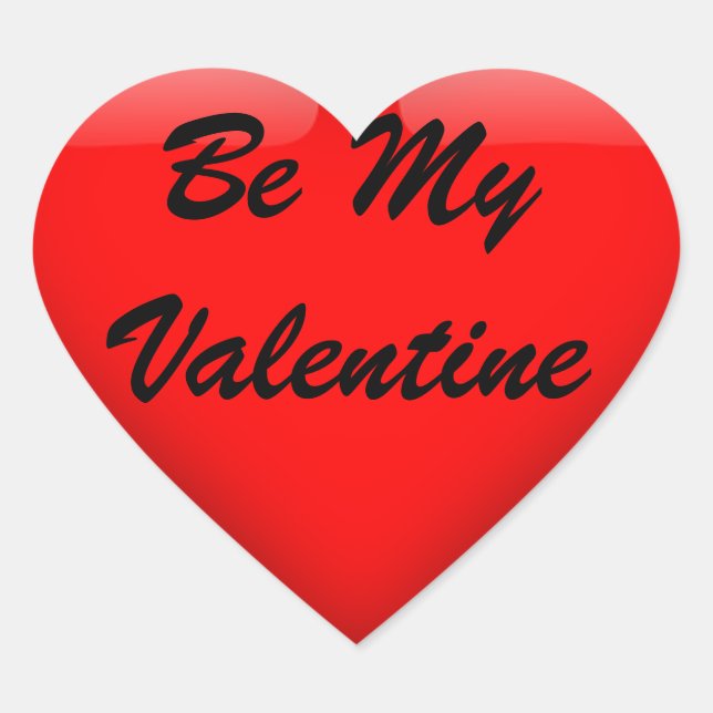 Sé mi Pegatina de San Valentín (Anverso)