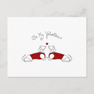 Sé mi postal de San Valentín Dachshund