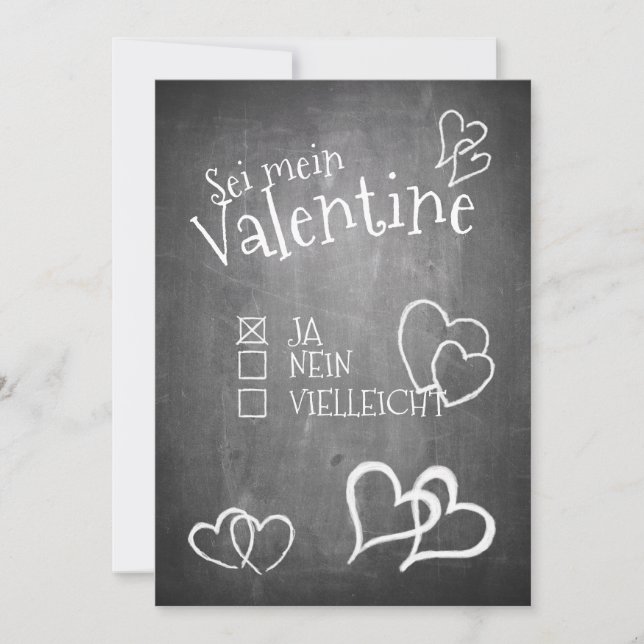 Sé mi San Valentín (Anverso)