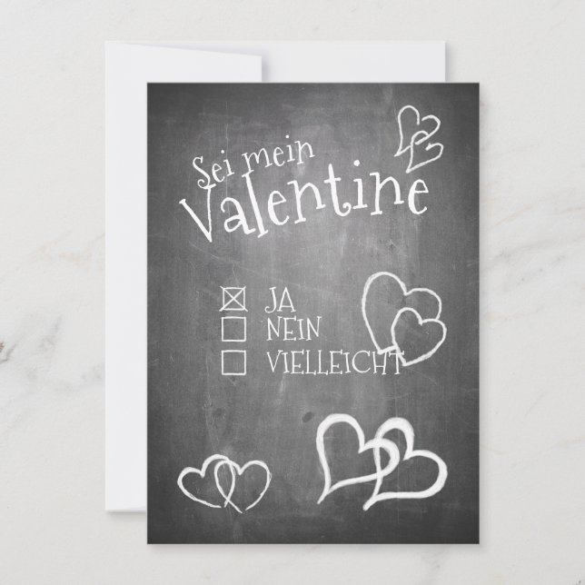 Sé mi San Valentín (Anverso)