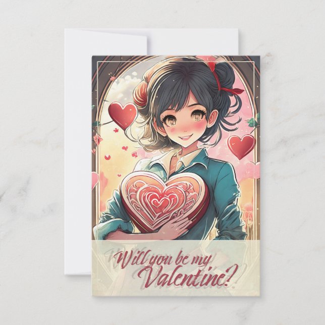 Sé Mi San Valentín al Estilo Manga 31470 (Anverso)