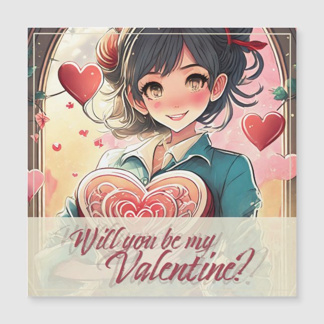 Sé mi San Valentín al estilo Manga 31470 (Anverso)