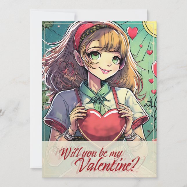 Sé mi San Valentín al estilo Manga 33419 (Anverso)
