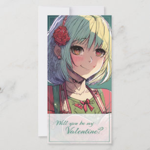 Sé mi San Valentín al estilo manga 33420