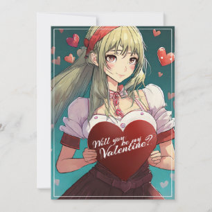 Sé mi San Valentín al estilo manga 33893