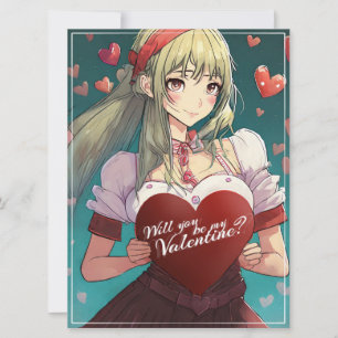 Sé mi San Valentín al estilo manga 33893
