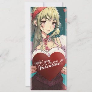 Sé mi San Valentín al estilo manga 33893
