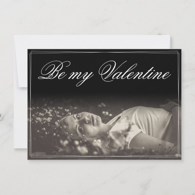 Sé mi San Valentín - joven mujer mentirosa (Anverso)