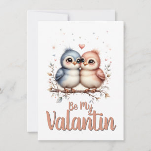 Sé mi valentín – Arte de San Valentín de pájaros d