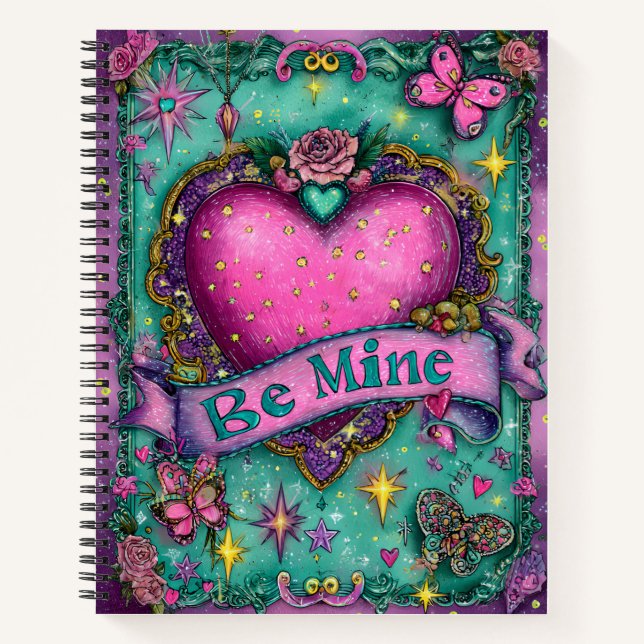 Sé Mía Cuaderno Espiral de San Valentín (Anverso)