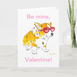 ¡Sé mío, Valentine! Tarjeta Corgi