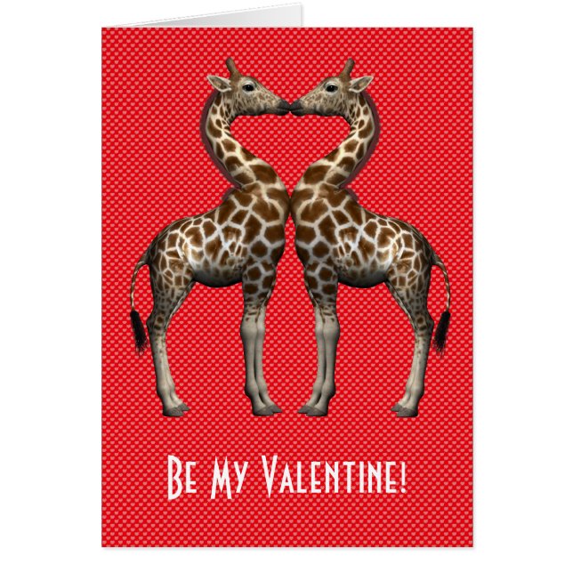 Sé mis jirafas de San Valentín (Frente)