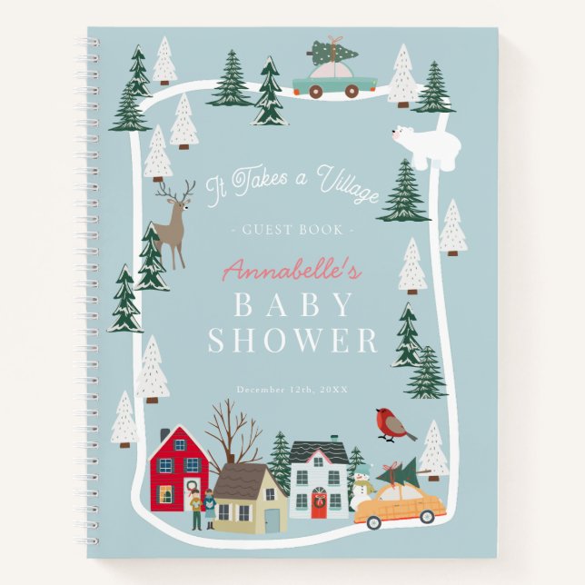 Se Necesita Un Libro De Invitado De Baby Shower De (Anverso)