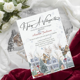 Se necesita una invitación de Village Baby Shower