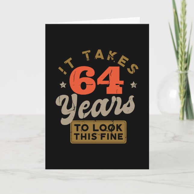 Se necesitan 64 años para ver esta fina tarjeta de (Anverso)