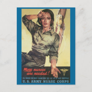 Se necesitan postales de guerra antiguas, enfermer